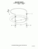 HEATER PARTS Diagram and Parts List for DP1040XTXB4  Whirlpool Dishwasher