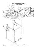 TOP AND CABINET, LIT/OPTIONAL Diagram and Parts List for LA5300XPW4  Whirlpool Washer