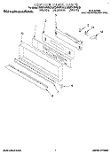 CONTROL PANEL Diagram and Parts List for KEBS107YBL3  KitchenAid Wall Oven