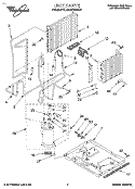 UNIT, LITERATURE Diagram and Parts List for 3XACM09DD1  Whirlpool Air Conditioner