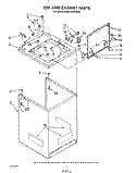 TOP AND CABINET , LITERATURE AND OPTIONAL Diagram and Parts List for KAWE764WWH0  KitchenAid Washer