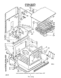 SECTION Diagram and Parts List for RB266PXV1  Whirlpool Wall Oven