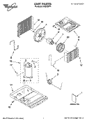 UNIT PARTS Diagram and Parts List for ACQ128PT1  Whirlpool Air Conditioner