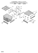 FREEZER SHELF Diagram and Parts List for KSSS42FJB00  KitchenAid Refrigerator