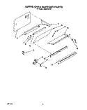 UPPER OVEN SUPPORT Diagram and Parts List for SE960PEYN1  Whirlpool Range