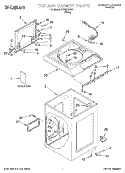 Part Location Diagram of 3935889 Whirlpool BEARING-HINGE (Left Hand)