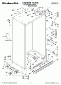CABINET PARTS Diagram and Parts List for KSSO42FTX03  KitchenAid Refrigerator