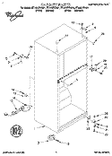 CABINET Diagram and Parts List for ET14HJXDW01  Whirlpool Refrigerator