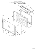 DOOR, LIT/OPTIONAL Diagram and Parts List for SF310BEGN1  Whirlpool Range