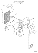 AIR FLOW Diagram and Parts List for TS25AFXHW00  Estate Refrigerator