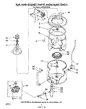NON SUDS ONLY Diagram and Parts List for LA7005XMW0  Whirlpool Washer