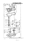 GEARCASE Diagram and Parts List for LA7685XMW0  Whirlpool Washer