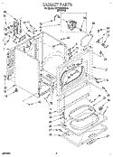 SECTION Diagram and Parts List for KEYE679BBL0  KitchenAid Dryer