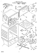 LINER Diagram and Parts List for 8ET20NKXFW02  Whirlpool Refrigerator