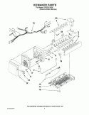 ICEMAKER PARTS Diagram and Parts List for KFIS25XVMS6  KitchenAid Refrigerator