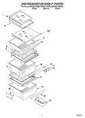 REFRIGERATOR SHELF PARTS Diagram and Parts List for ED2SHAXMB00  Whirlpool Refrigerator