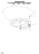 HEATER PARTS Diagram and Parts List for KUDP01FLBT0  KitchenAid Dishwasher