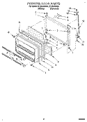 FREEZER DOOR Diagram and Parts List for ET18ZKXAN01  Whirlpool Refrigerator