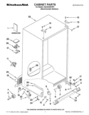 CABINET PARTS Diagram and Parts List for KSC24C8EYP01  KitchenAid Refrigerator