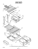 SHELF Diagram and Parts List for ET20NKXSW11  Whirlpool Refrigerator