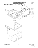 TOP AND CABINET Diagram and Parts List for KAWS577EZ0  KitchenAid Washer