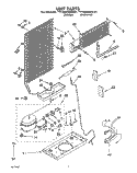 UNIT Diagram and Parts List for TT14EKRAN01  Whirlpool Refrigerator