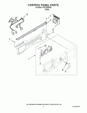 CONTROL PANEL PARTS Diagram and Parts List for IFW7300WW00  Inglis Washer