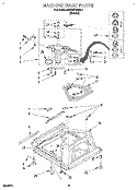 MACHINE BASE Diagram and Parts List for KAWE778BAL1  KitchenAid Washer