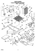 UNIT PARTS Diagram and Parts List for 7GS6SHEXMS00  Whirlpool Refrigerator