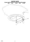 HEATER PARTS Diagram and Parts List for KUDS01IJBL0  KitchenAid Dishwasher