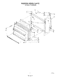 FREEZER DOOR Diagram and Parts List for ET18HKXSW02  Whirlpool Refrigerator