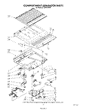 COMPARTMENT SEPARATOR Diagram and Parts List for ET18NKXSW04  Whirlpool Refrigerator