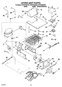 UPPER UNIT PARTS Diagram and Parts List for KSSS36QMB02  KitchenAid Refrigerator