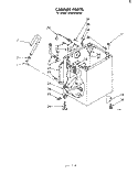 CABINET Diagram and Parts List for LA5600XMW0  Whirlpool Washer