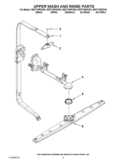 UPPER WASH AND RINSE PARTS Diagram and Parts List for WDT710PAYB3  Whirlpool Dishwasher