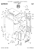 CABINET LINER AND DOOR, LIT/OPTIONAL Diagram and Parts List for O54CAE1610  Whirlpool Ice Maker