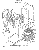 OVEN Diagram and Parts List for RF4900XLW1  Whirlpool Range