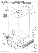 Part Location Diagram of LIT2198693 Whirlpool Service & Wiring Sheet