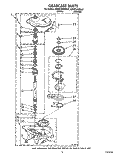 GEARCASE Diagram and Parts List for KAWE560WAL2  KitchenAid Washer