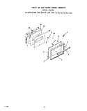 OVEN DOOR Diagram and Parts List for F4858W0  Roper Range