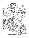 SECTION Diagram and Parts List for LE7080XTW1  Whirlpool Dryer
