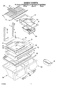 SHELF PARTS, OPTIONAL PARTS Diagram and Parts List for ET1MHKXMB00  Whirlpool Refrigerator