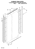 CABINET TRIM PARTS Diagram and Parts List for KSSS36QMB03  KitchenAid Refrigerator