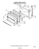 FREEZER DOOR Diagram and Parts List for ET18JKXWF01  Whirlpool Refrigerator