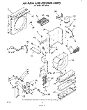 AIR FLOW AND CONTROL Diagram and Parts List for AHF13522  Whirlpool Air Conditioner