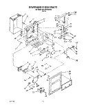 DISPENSER FRONT Diagram and Parts List for 6ED22DQXAW00  Whirlpool Refrigerator