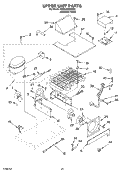UPPER UNIT PARTS Diagram and Parts List for KSSC48QKS02  KitchenAid Refrigerator