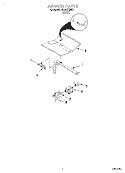 BURNER Diagram and Parts List for SB100PEDB4  Whirlpool Range