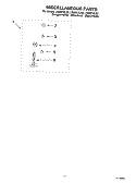 MISCELLANEOUS Diagram and Parts List for LSQ9010LW0  Whirlpool Washer
