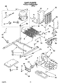 UNIT PARTS Diagram and Parts List for 6GS2SHQXRQ00  Whirlpool Refrigerator